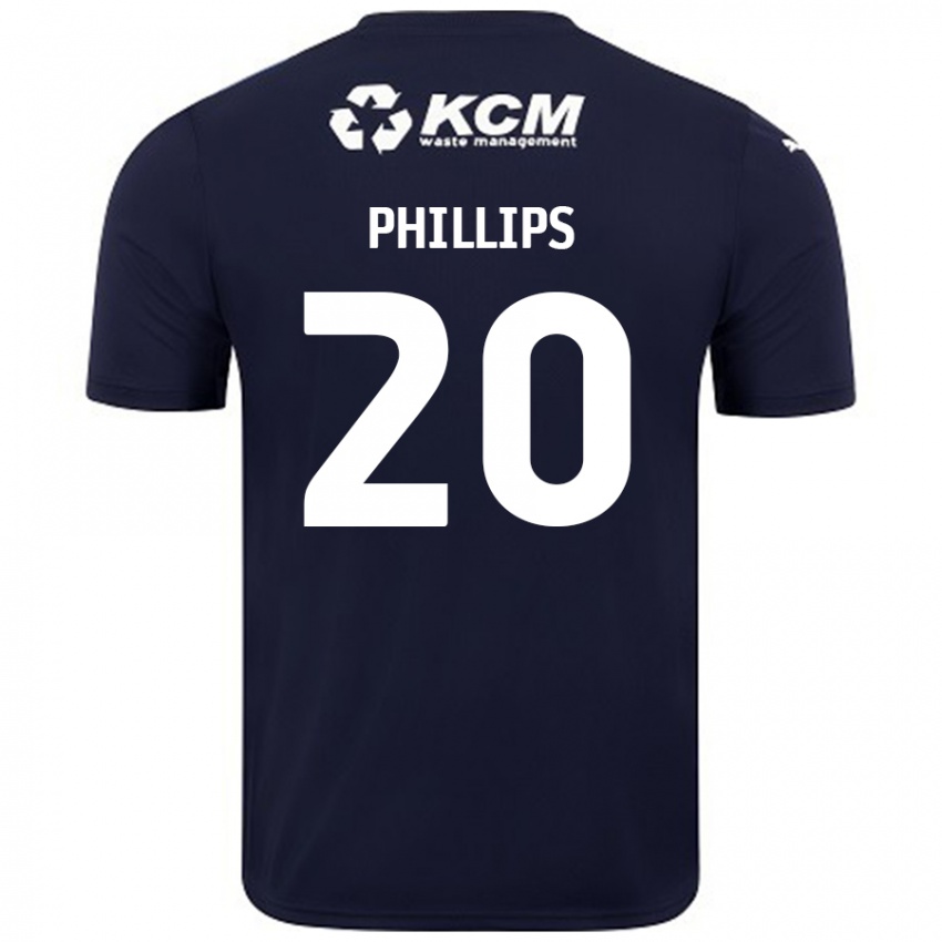 Criança Camisola Dillon Phillips #20 Azul Marinho Alternativa 2024/25 Camisa