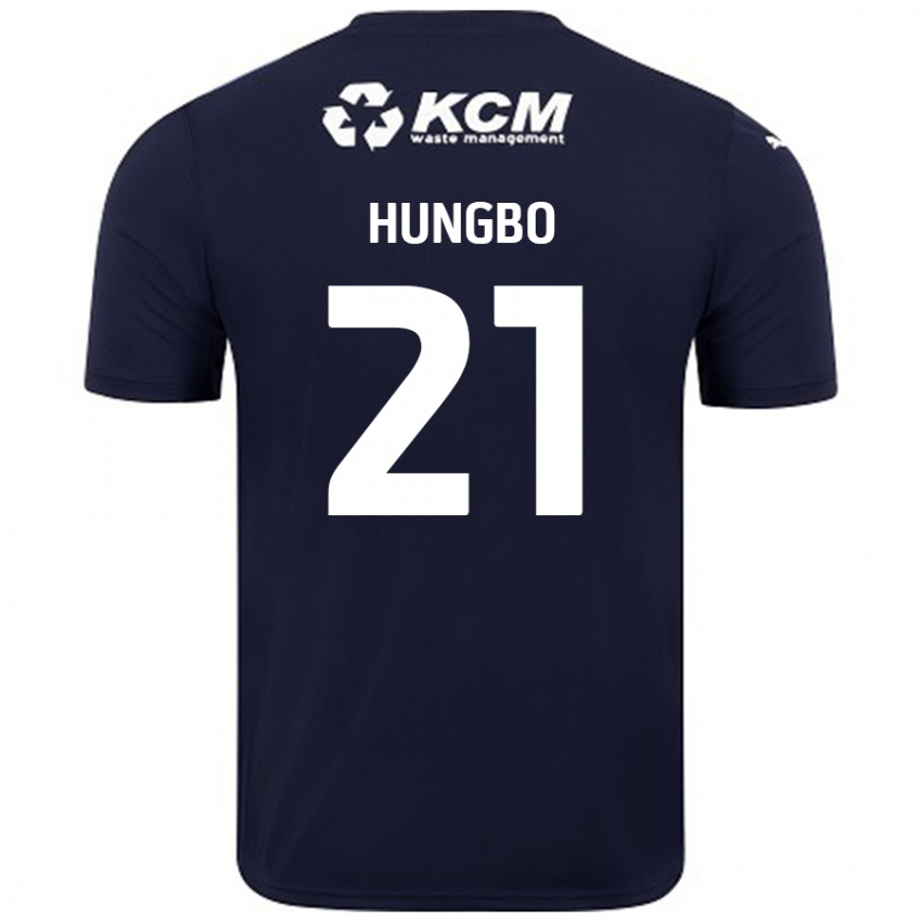 Criança Camisola Joseph Hungbo #21 Azul Marinho Alternativa 2024/25 Camisa