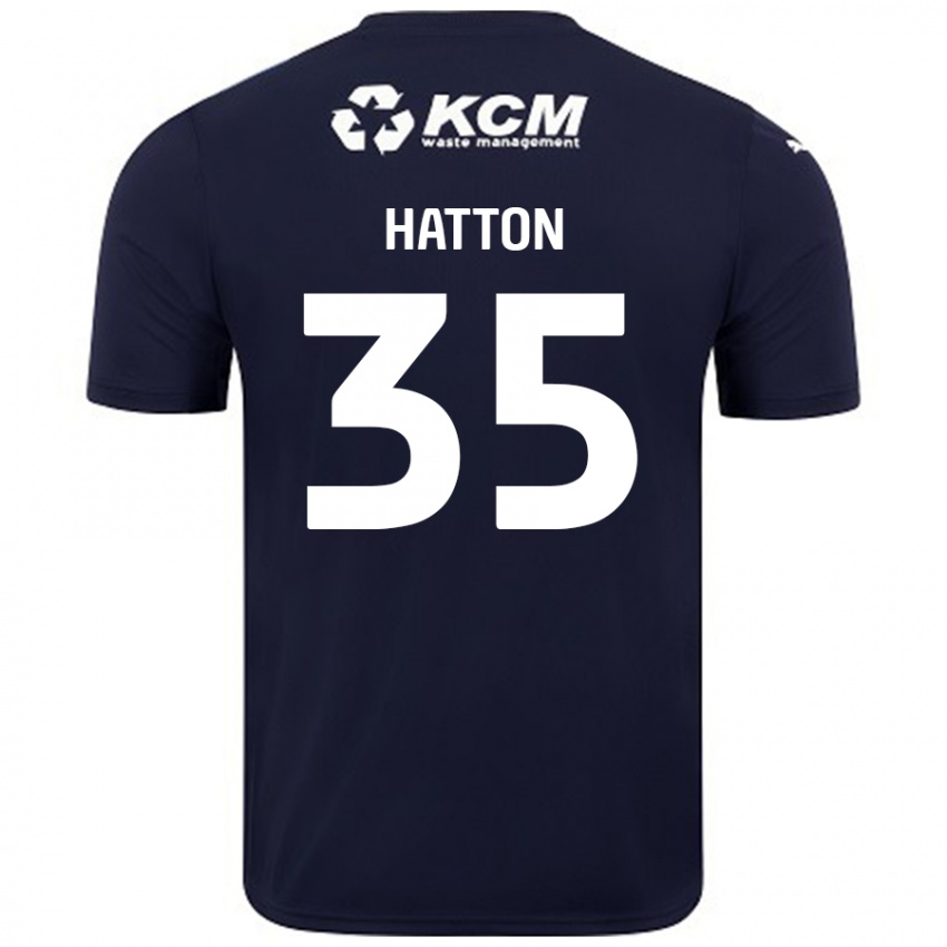 Criança Camisola Ben Hatton #35 Azul Marinho Alternativa 2024/25 Camisa