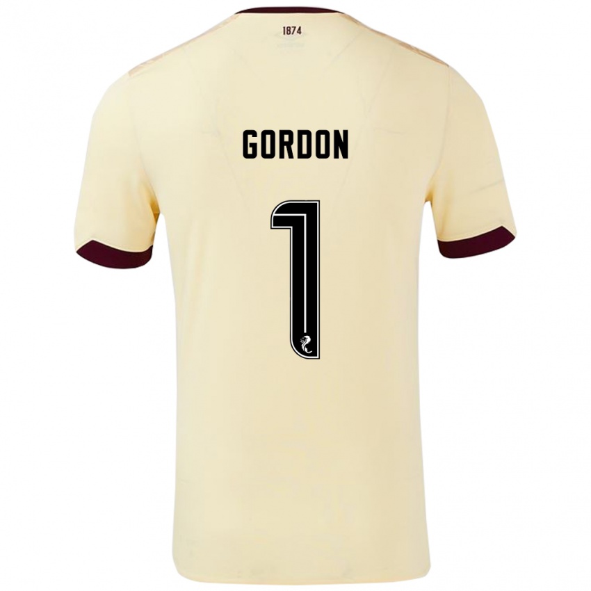 Criança Camisola Craig Gordon #1 Borgonha Creme Alternativa 2024/25 Camisa