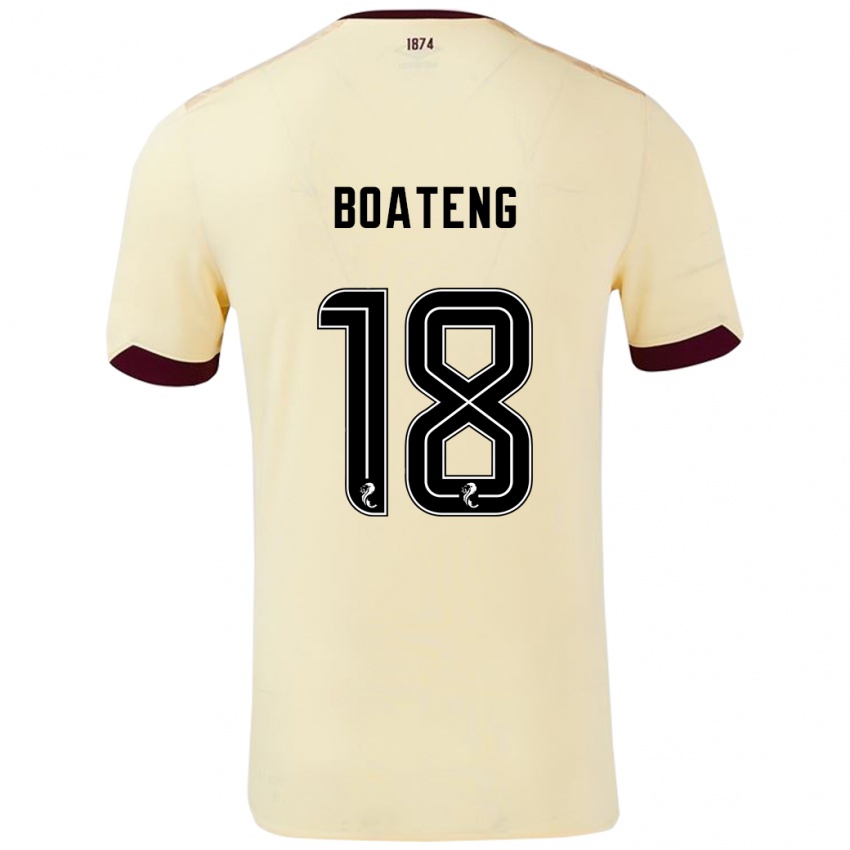 Criança Camisola Malachi Boateng #18 Borgonha Creme Alternativa 2024/25 Camisa