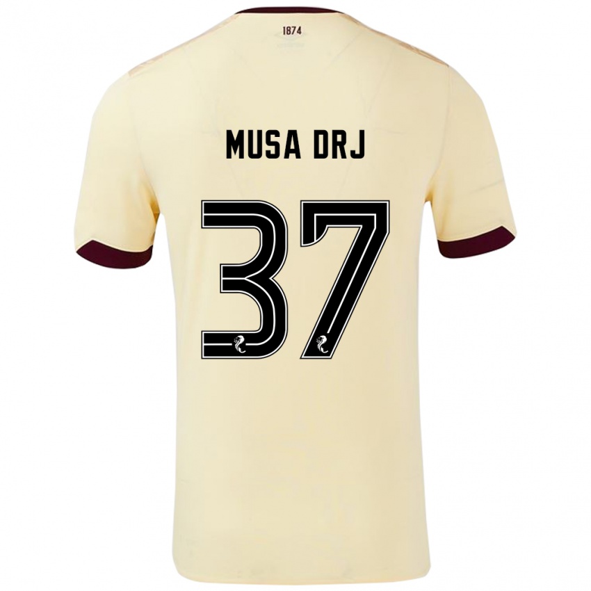 Criança Camisola Musa Drammeh #37 Borgonha Creme Alternativa 2024/25 Camisa