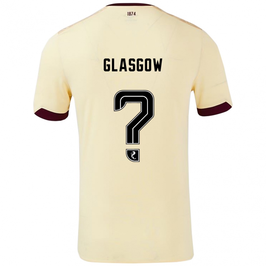 Criança Camisola Euan Glasgow #0 Borgonha Creme Alternativa 2024/25 Camisa