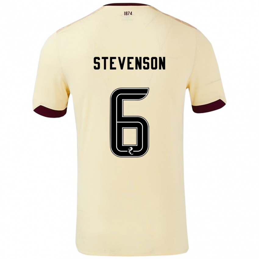 Criança Camisola Gus Stevenson #6 Borgonha Creme Alternativa 2024/25 Camisa