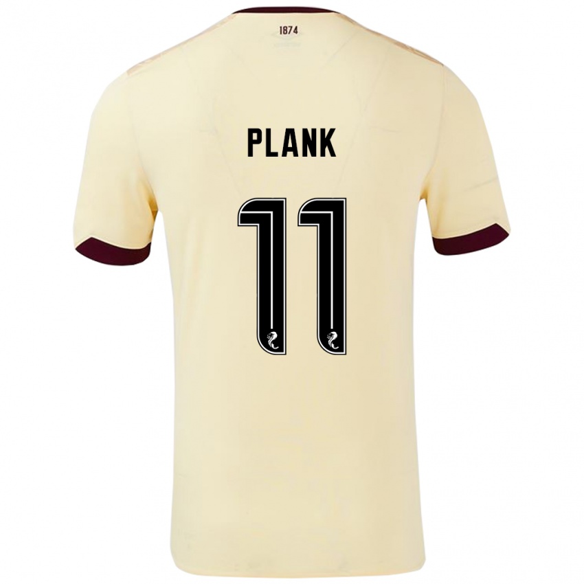 Criança Camisola Dom Plank #11 Borgonha Creme Alternativa 2024/25 Camisa