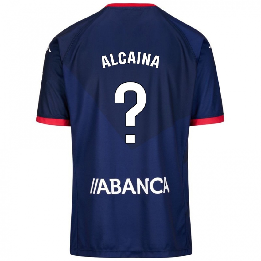 Criança Camisola Raúl Alcaina #0 Azul Marinho Alternativa 2024/25 Camisa