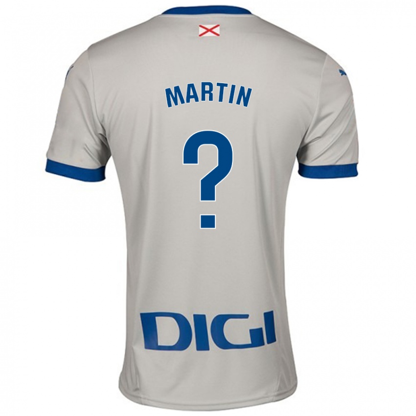 Criança Camisola Carlos Martin #0 Cinza Leve Alternativa 2024/25 Camisa