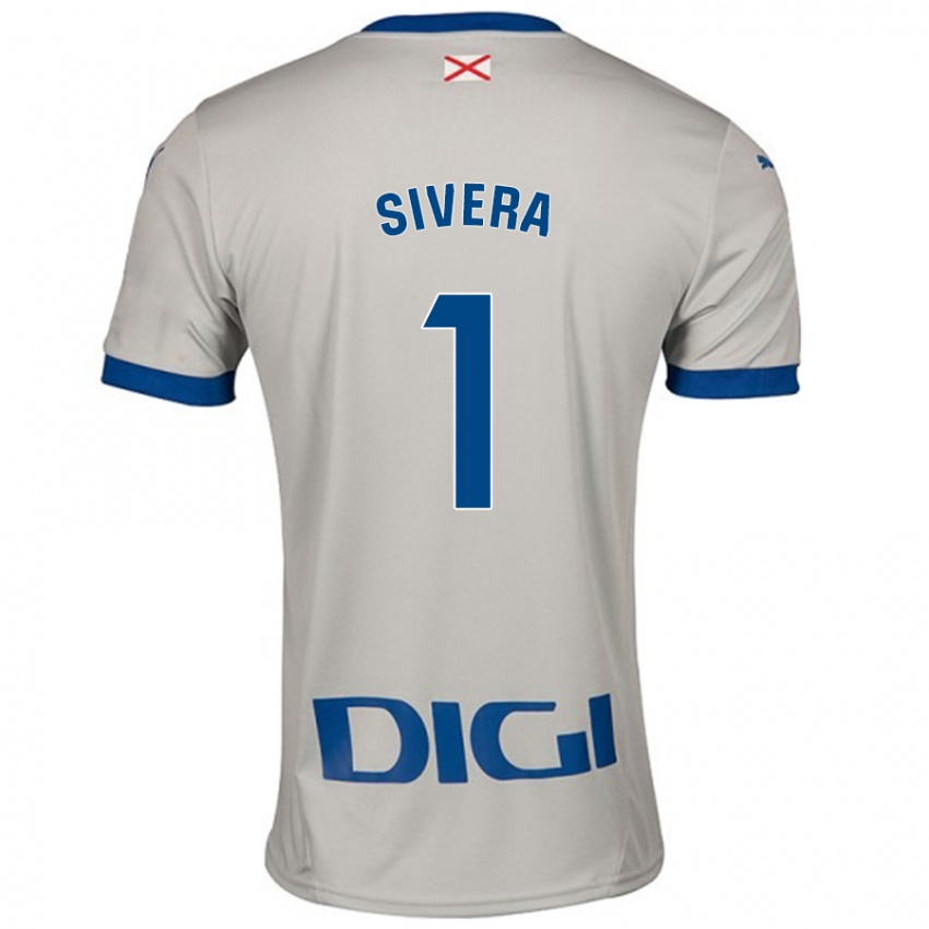 Criança Camisola Antonio Sivera #1 Cinza Leve Alternativa 2024/25 Camisa