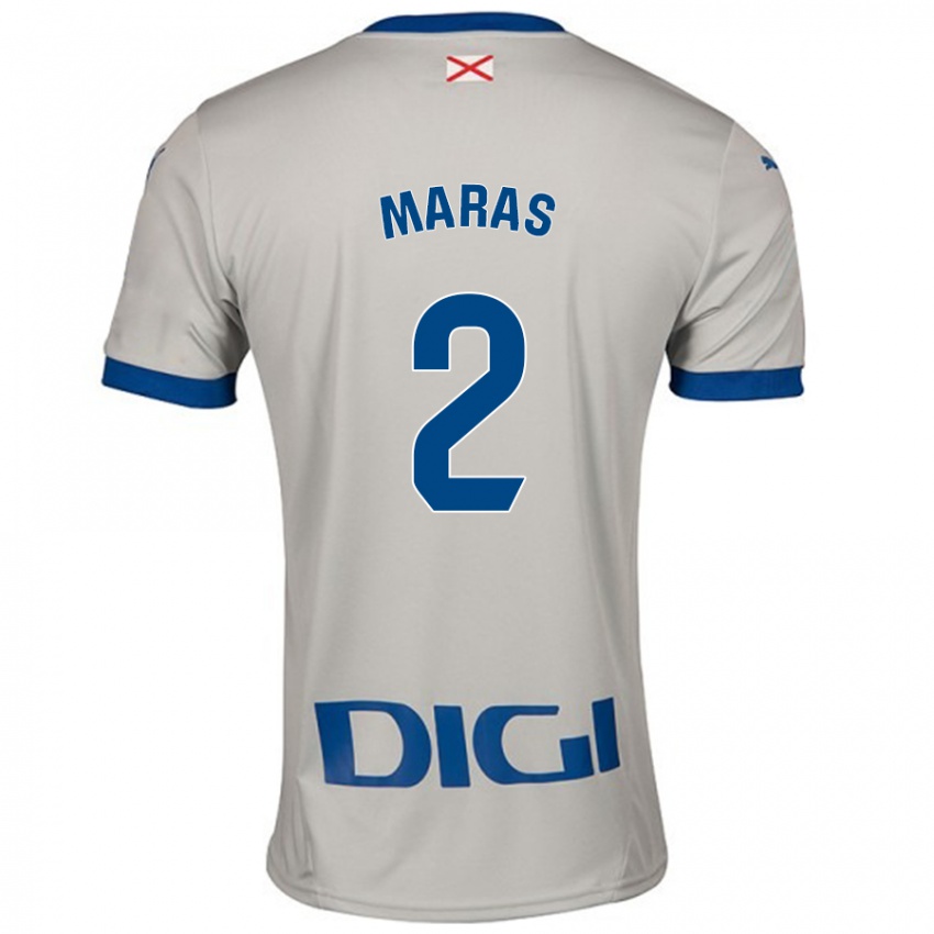 Criança Camisola Nikola Maras #2 Cinza Leve Alternativa 2024/25 Camisa