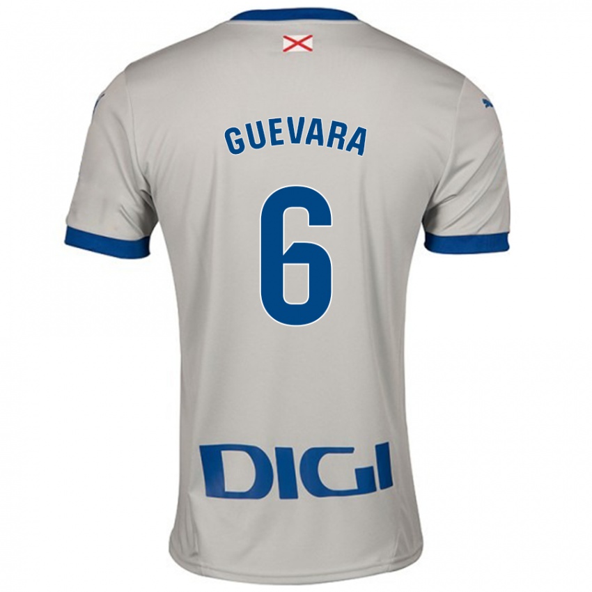 Criança Camisola Ander Guevara #6 Cinza Leve Alternativa 2024/25 Camisa