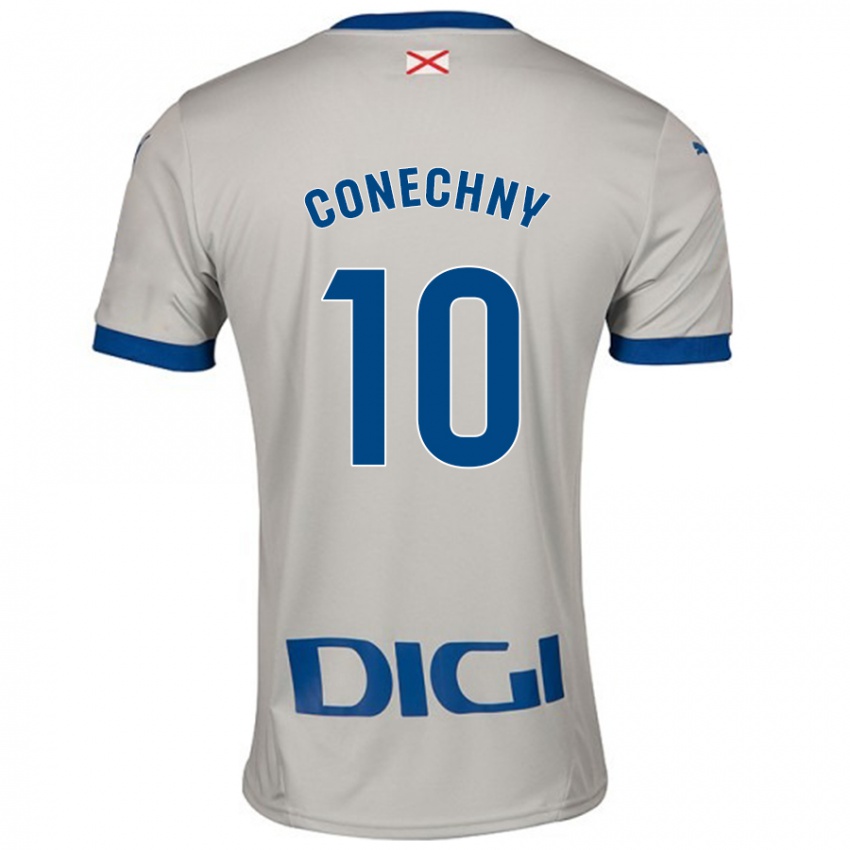 Criança Camisola Tomás Conechny #10 Cinza Leve Alternativa 2024/25 Camisa