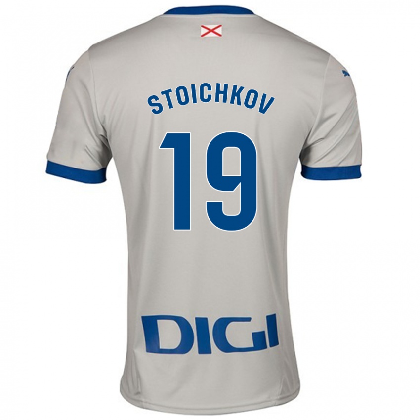 Criança Camisola Stoichkov #19 Cinza Leve Alternativa 2024/25 Camisa