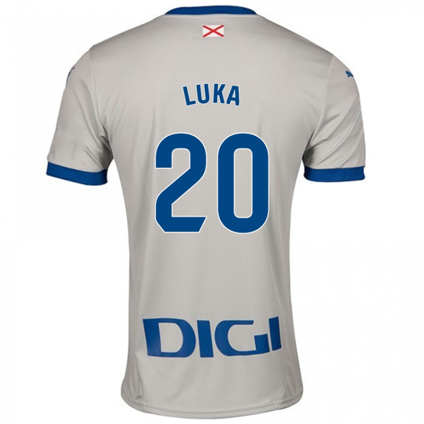 Criança Camisola Luka Romero #20 Cinza Leve Alternativa 2024/25 Camisa