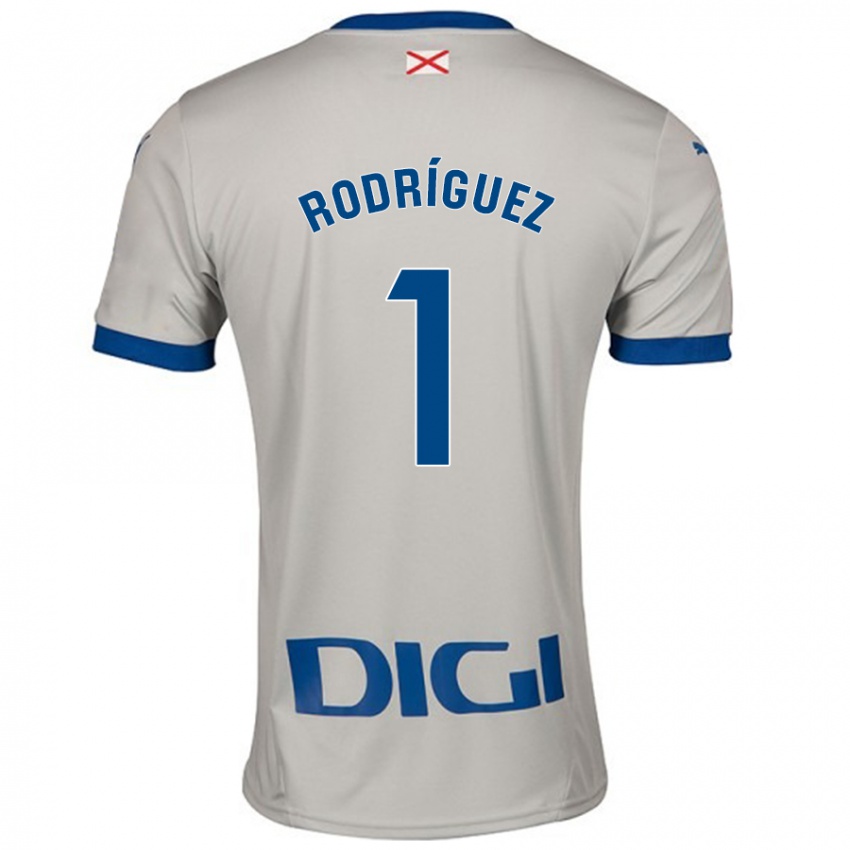 Criança Camisola Adrián Rodríguez #1 Cinza Leve Alternativa 2024/25 Camisa