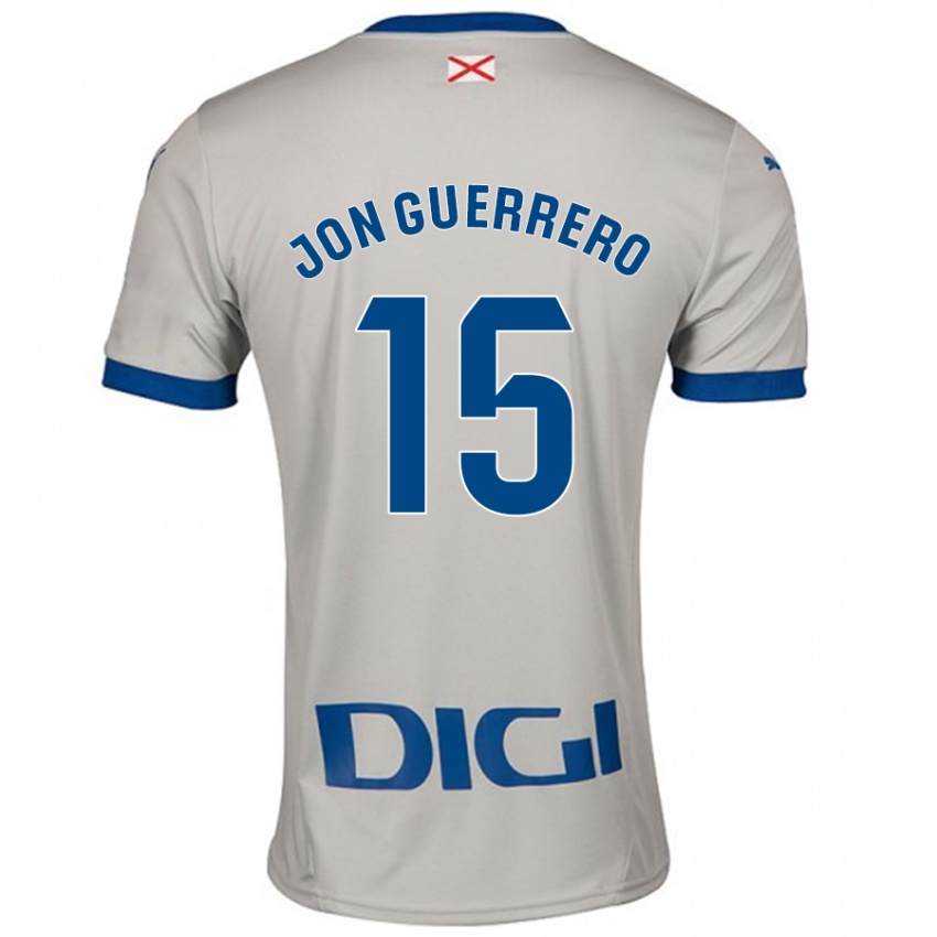 Criança Camisola Julen Jon Guerrero #15 Cinza Leve Alternativa 2024/25 Camisa