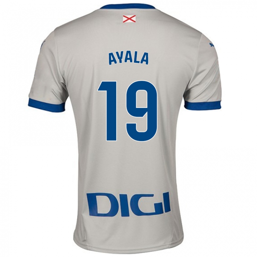 Criança Camisola Axel Ayala #19 Cinza Leve Alternativa 2024/25 Camisa