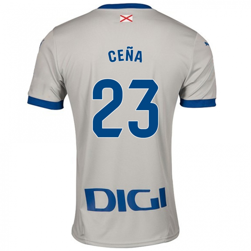 Criança Camisola Marcos Ceña #23 Cinza Leve Alternativa 2024/25 Camisa