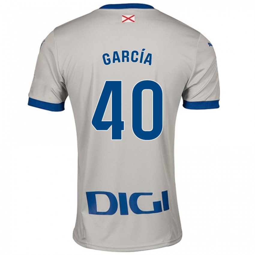 Criança Camisola Álvaro García #40 Cinza Leve Alternativa 2024/25 Camisa