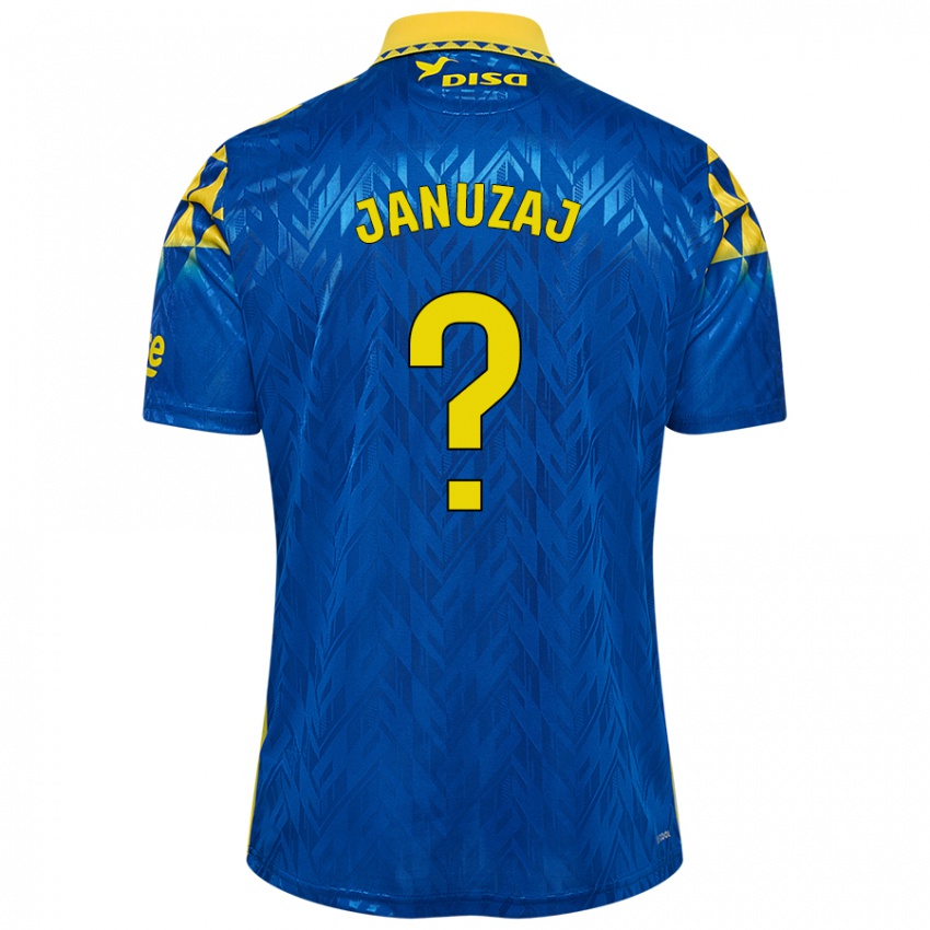 Criança Camisola Adnan Januzaj #0 Amarelo Azul Alternativa 2024/25 Camisa