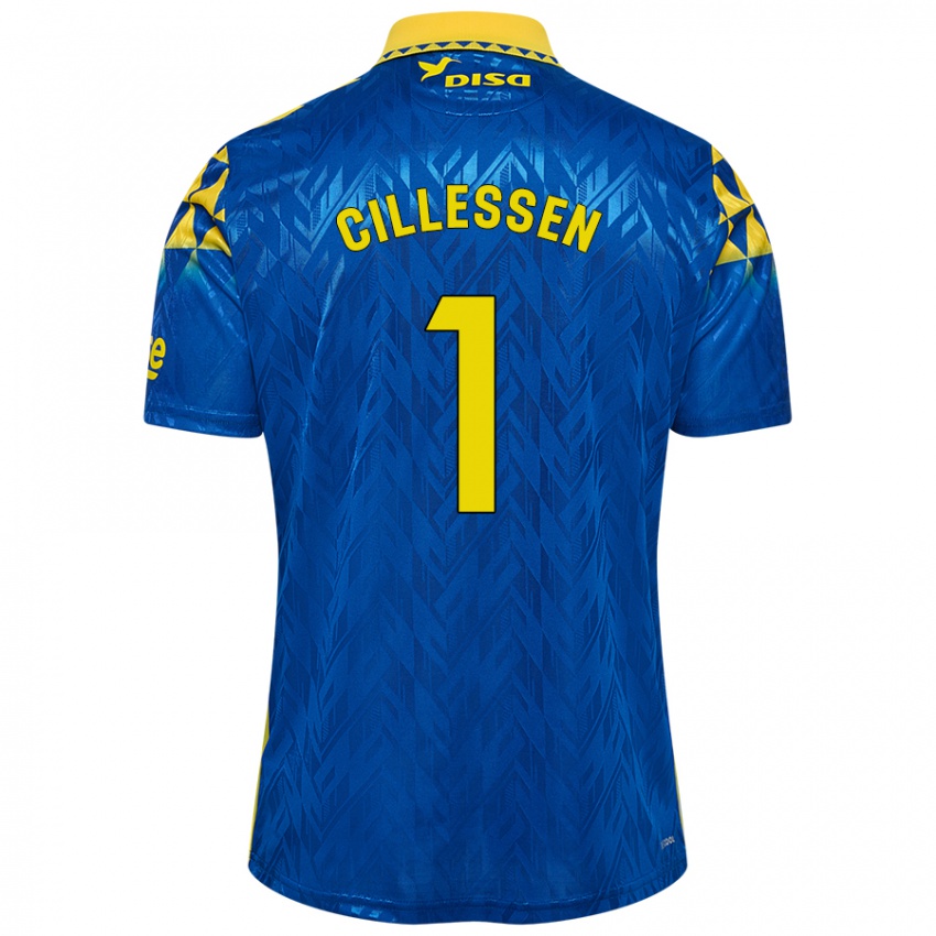 Criança Camisola Jasper Cillessen #1 Amarelo Azul Alternativa 2024/25 Camisa