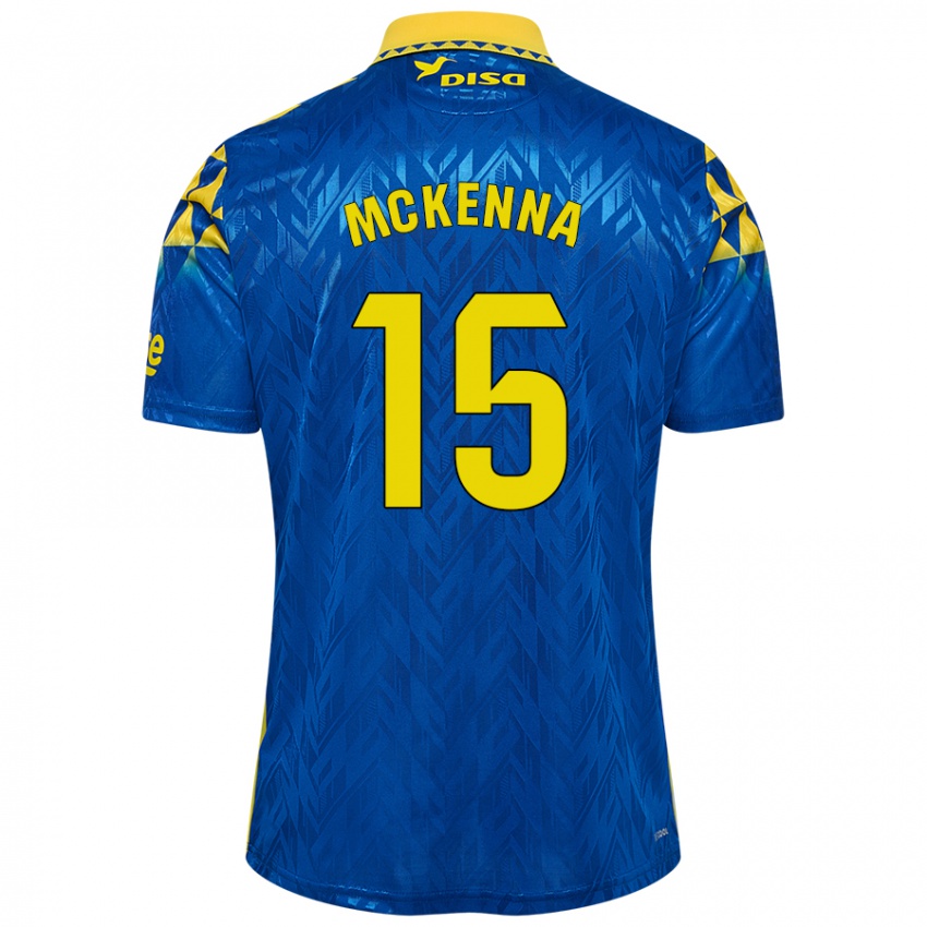 Criança Camisola Scott Mckenna #15 Amarelo Azul Alternativa 2024/25 Camisa