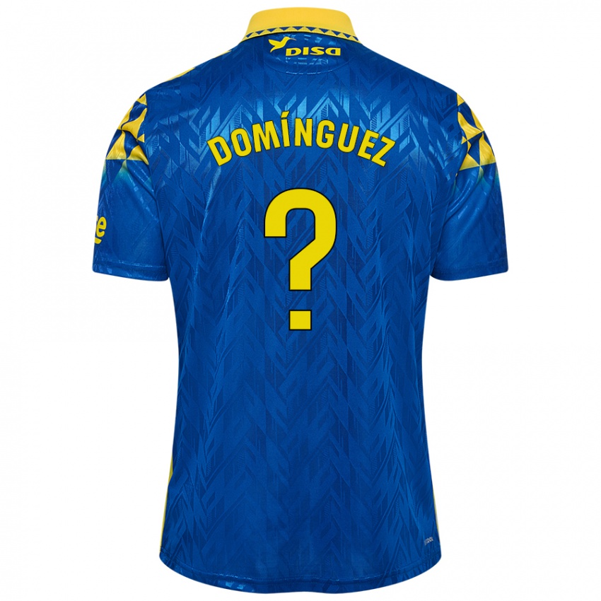 Criança Camisola Carlos Domínguez #0 Amarelo Azul Alternativa 2024/25 Camisa