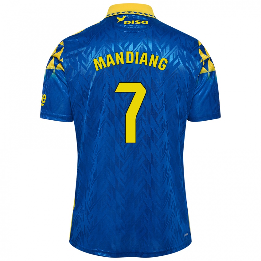 Criança Camisola Saliou Mandiang #7 Amarelo Azul Alternativa 2024/25 Camisa