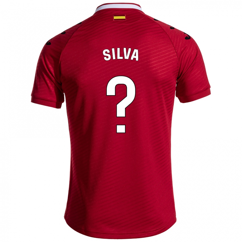 Criança Camisola Jonathan Silva #0 Vermelho Escuro Alternativa 2024/25 Camisa