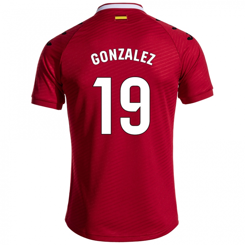 Criança Camisola Peter Gonzalez #19 Vermelho Escuro Alternativa 2024/25 Camisa