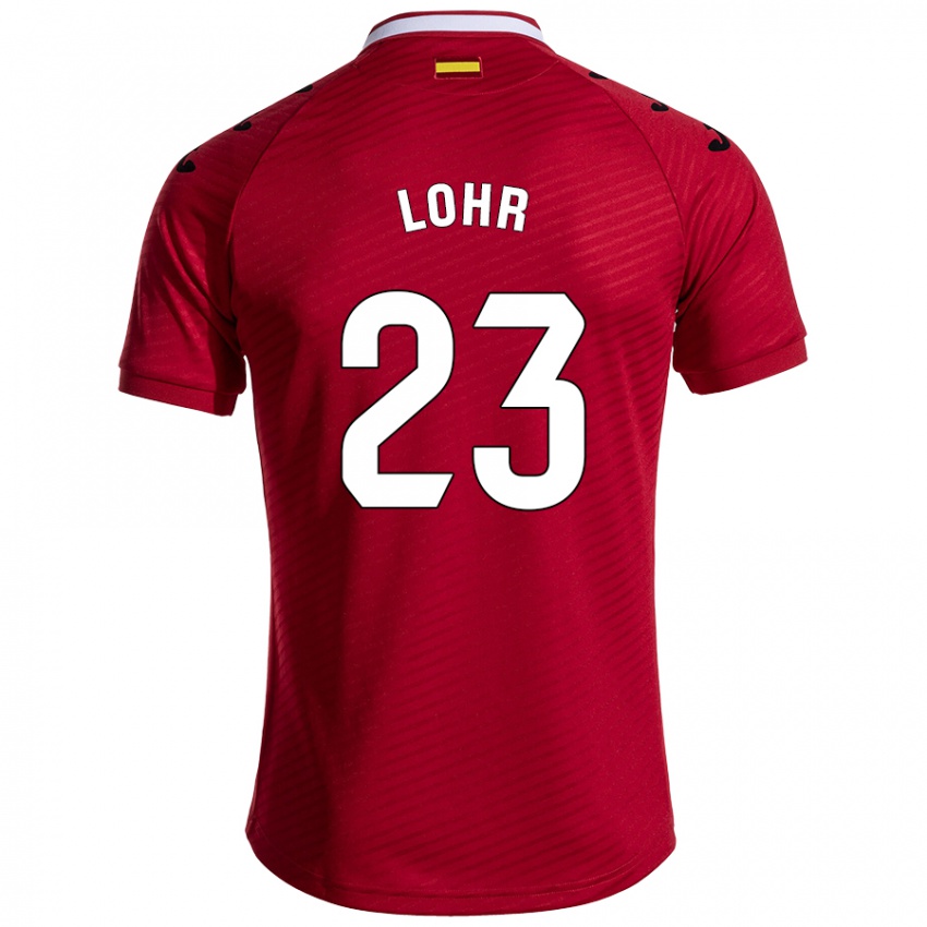 Criança Camisola Luca Lohr #23 Vermelho Escuro Alternativa 2024/25 Camisa