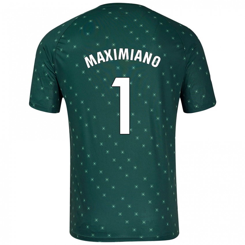 Criança Camisola Luís Maximiano #1 Verde Escuro Alternativa 2024/25 Camisa