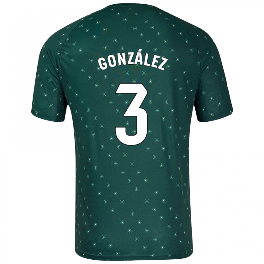 Criança Camisola Edgar González #3 Verde Escuro Alternativa 2024/25 Camisa