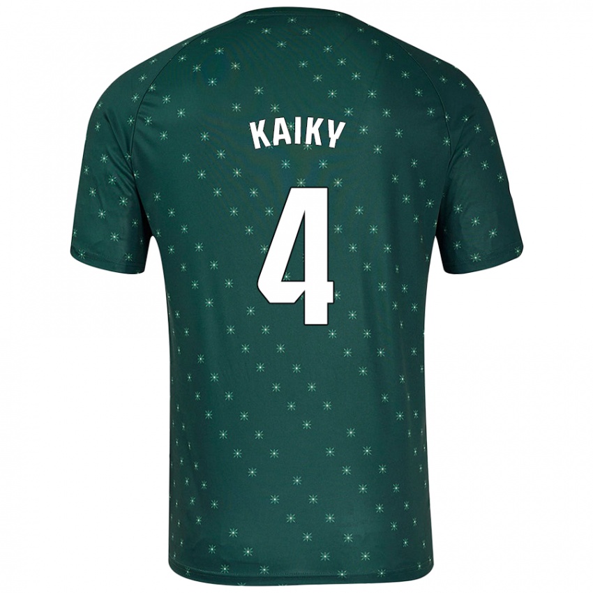 Criança Camisola Kaiky #4 Verde Escuro Alternativa 2024/25 Camisa