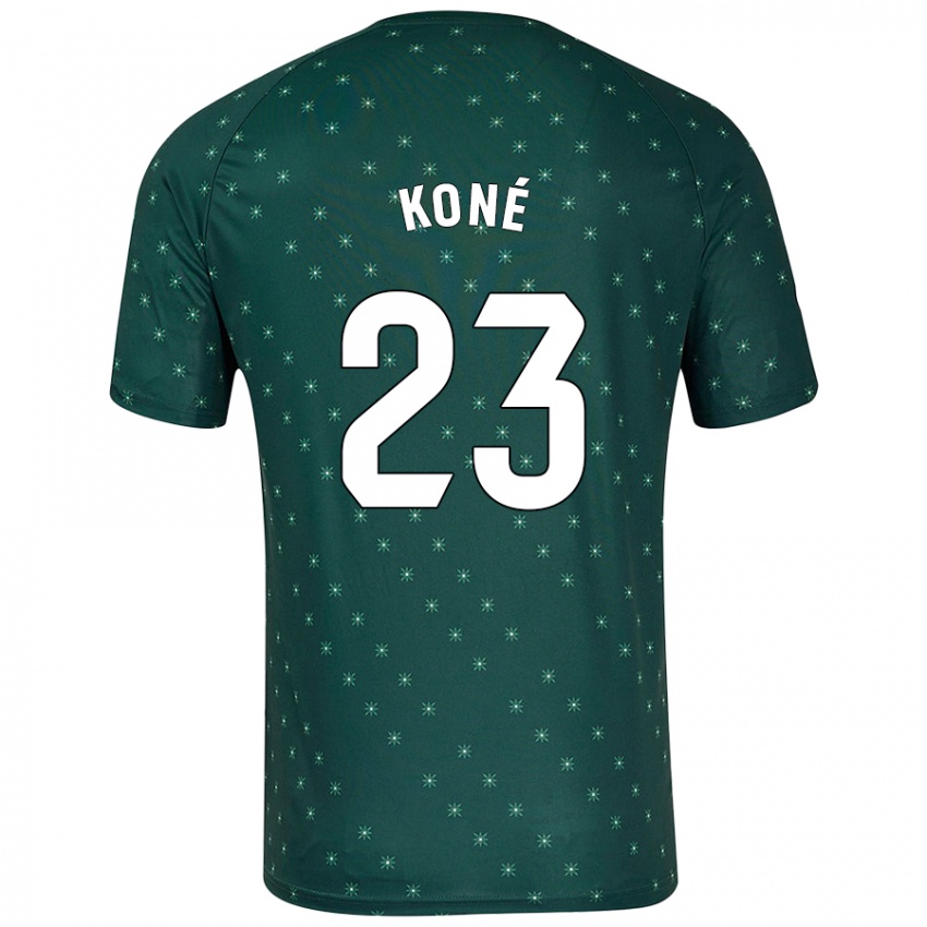 Criança Camisola Ibrahima Koné #23 Verde Escuro Alternativa 2024/25 Camisa