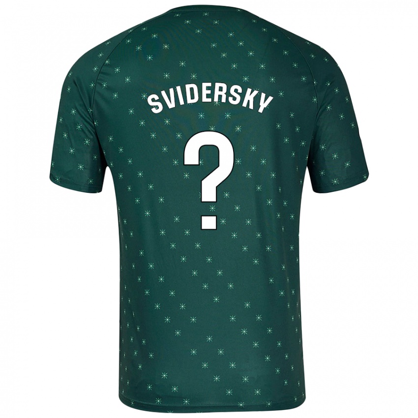 Criança Camisola Martin Svidersky #0 Verde Escuro Alternativa 2024/25 Camisa