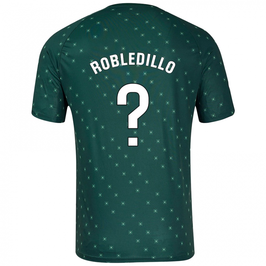 Criança Camisola Pedro Robledillo #0 Verde Escuro Alternativa 2024/25 Camisa