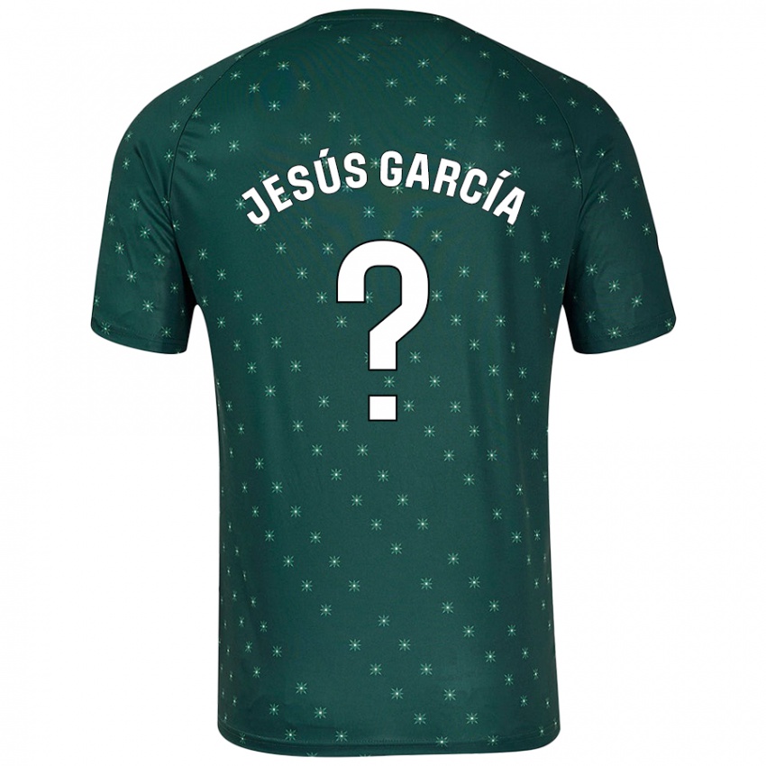 Criança Camisola Jesús García #0 Verde Escuro Alternativa 2024/25 Camisa