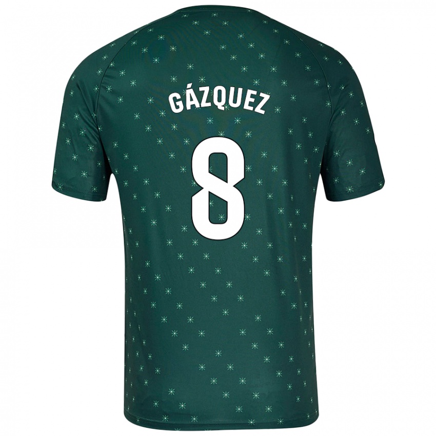 Criança Camisola Joan Gázquez #8 Verde Escuro Alternativa 2024/25 Camisa