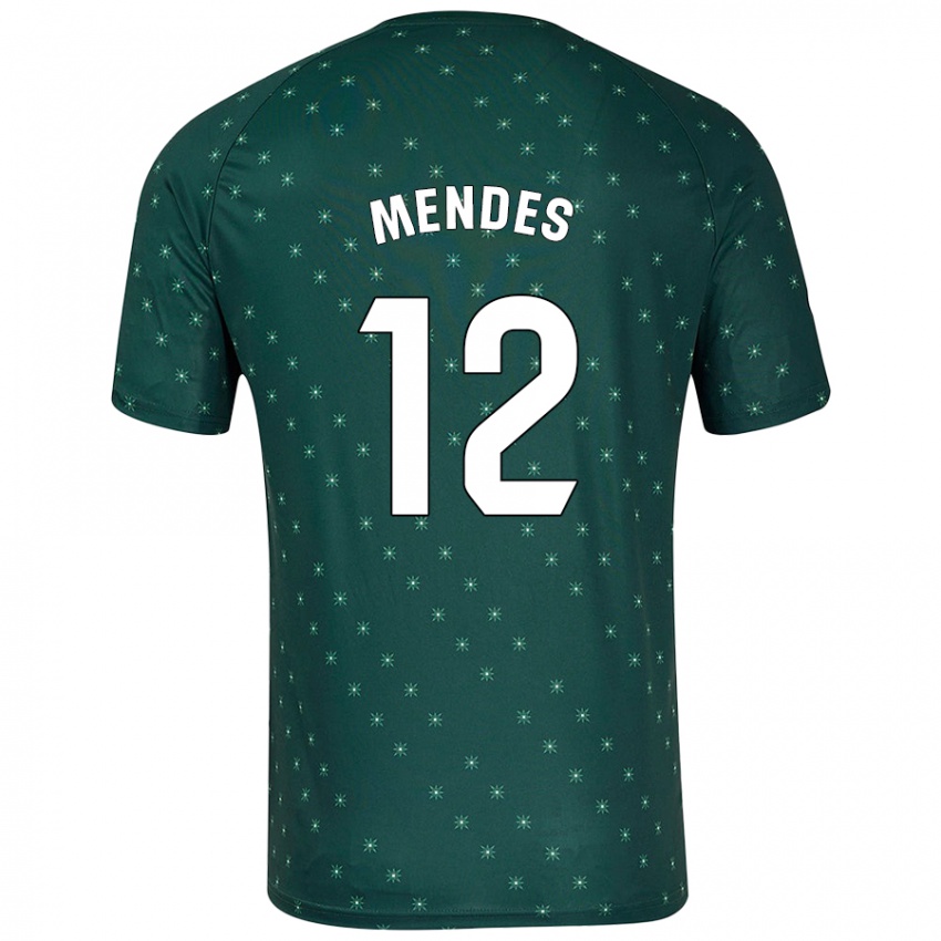 Criança Camisola Alex Mendes #12 Verde Escuro Alternativa 2024/25 Camisa