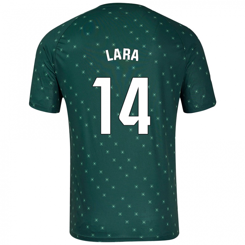 Criança Camisola Luis Lara #14 Verde Escuro Alternativa 2024/25 Camisa