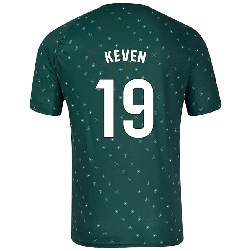 Criança Camisola Keven #19 Verde Escuro Alternativa 2024/25 Camisa