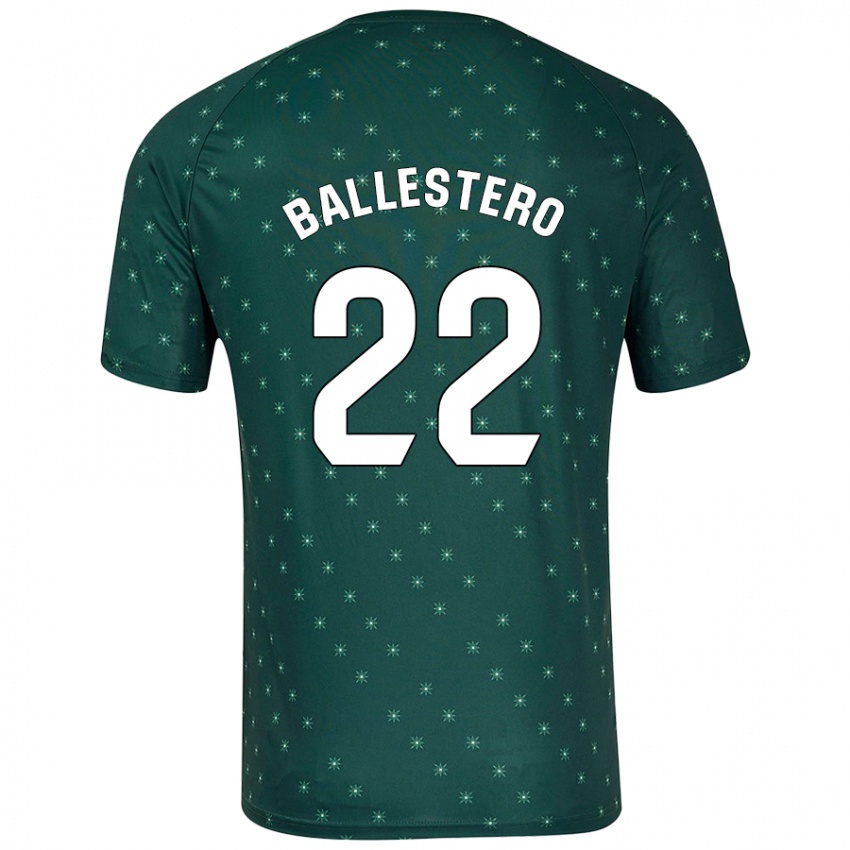 Criança Camisola Carlos Ballestero #22 Verde Escuro Alternativa 2024/25 Camisa