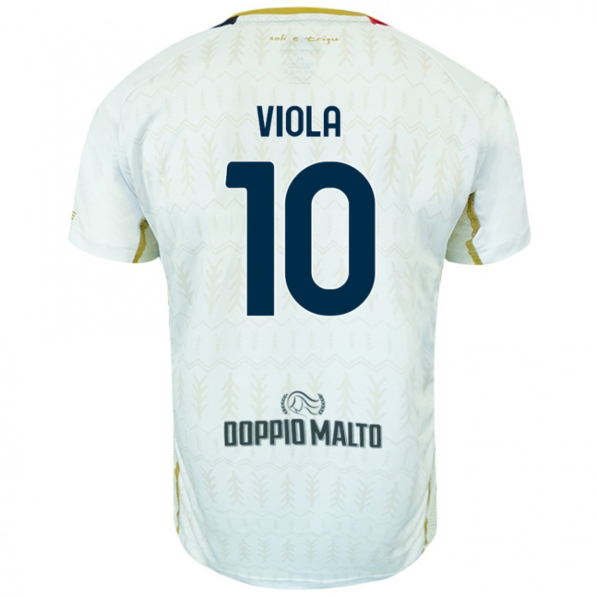 Criança Camisola Nicolas Viola #10 Branco Alternativa 2024/25 Camisa