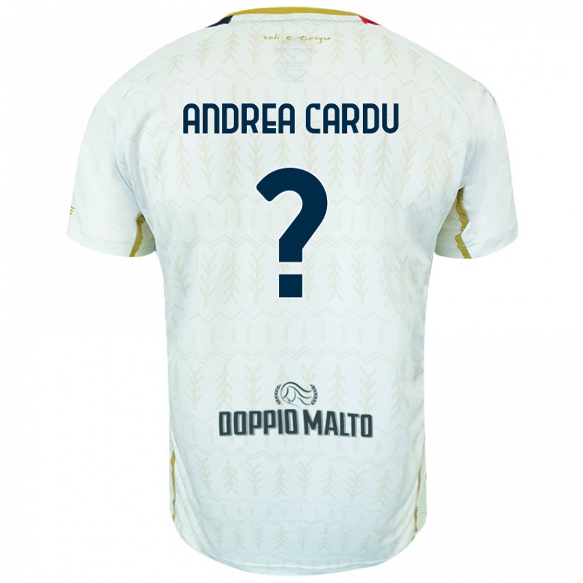 Criança Camisola Gian Andrea Cardu #0 Branco Alternativa 2024/25 Camisa