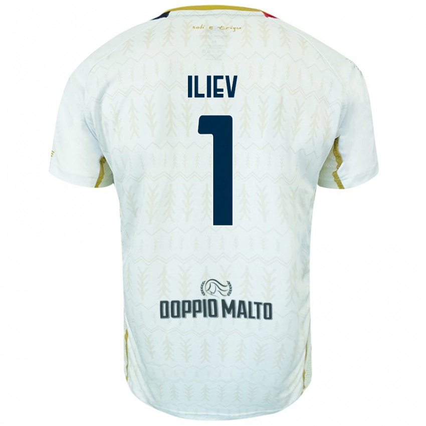 Criança Camisola Velizar-Iliya Iliev #1 Branco Alternativa 2024/25 Camisa