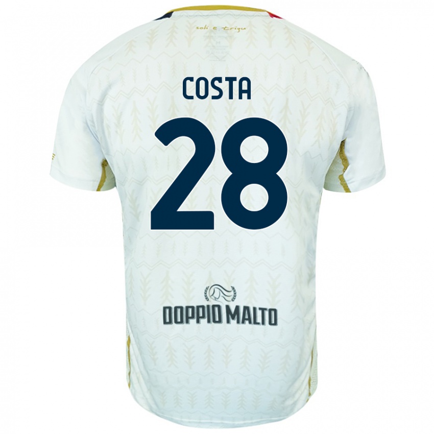 Criança Camisola Luca Costa #28 Branco Alternativa 2024/25 Camisa