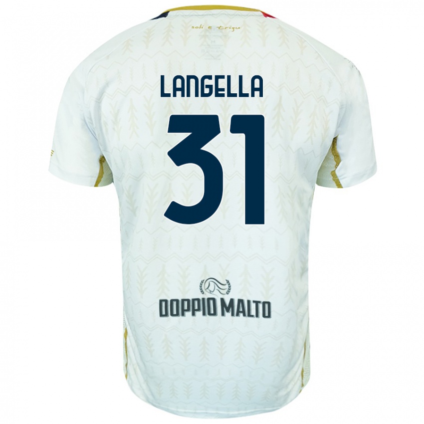 Criança Camisola Matteo Langella #31 Branco Alternativa 2024/25 Camisa