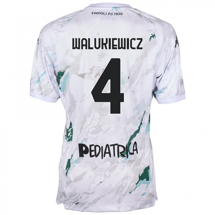 Criança Camisola Sebastian Walukiewicz #4 Cinzento Alternativa 2024/25 Camisa