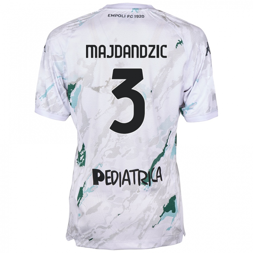 Criança Camisola Patrik Majdandzic #3 Cinzento Alternativa 2024/25 Camisa