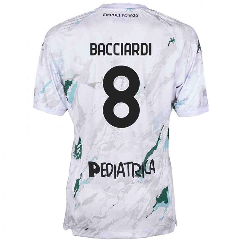 Criança Camisola Andrea Bacciardi #8 Cinzento Alternativa 2024/25 Camisa